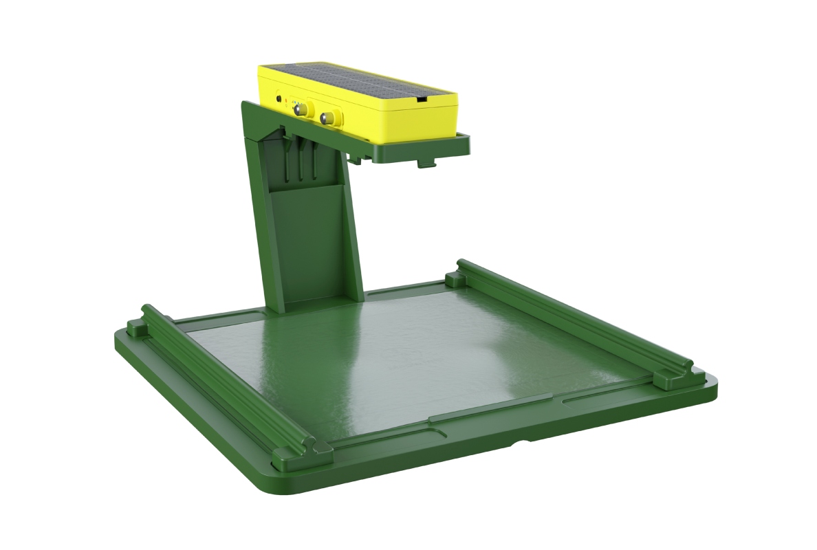 Magic Trap - Sticky - Vorne mit Halter und IoT Y02 und Kabelbinder und Klebematte