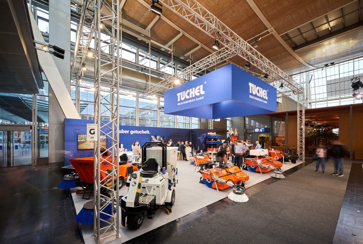 Ein echter Blickfang: Der neue, moderne Messeauftritt von Tuchel auf der Agritechnica setzt ein klares Zeichen für die zukunftsorientierte Ausrichtung der Marke.