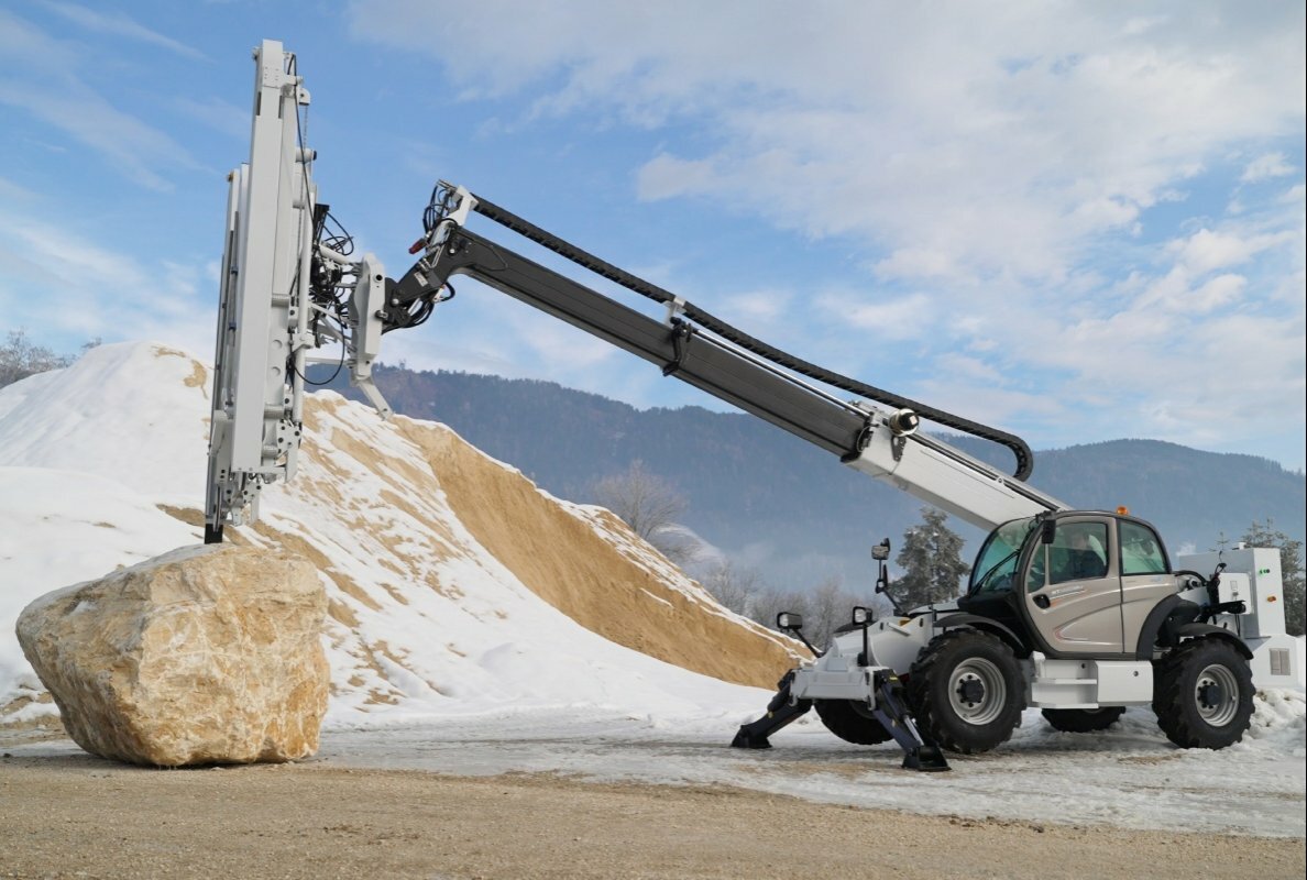 Die mobile Diamantseilsäge MDS 5034 ist mit Gleitlagern und Energieketten von igus ausgestattet.