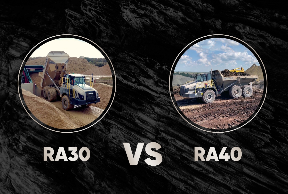 Die knickgelenkten Dumper von Rokbak sind für den Langstreckeneinsatz gebaut.