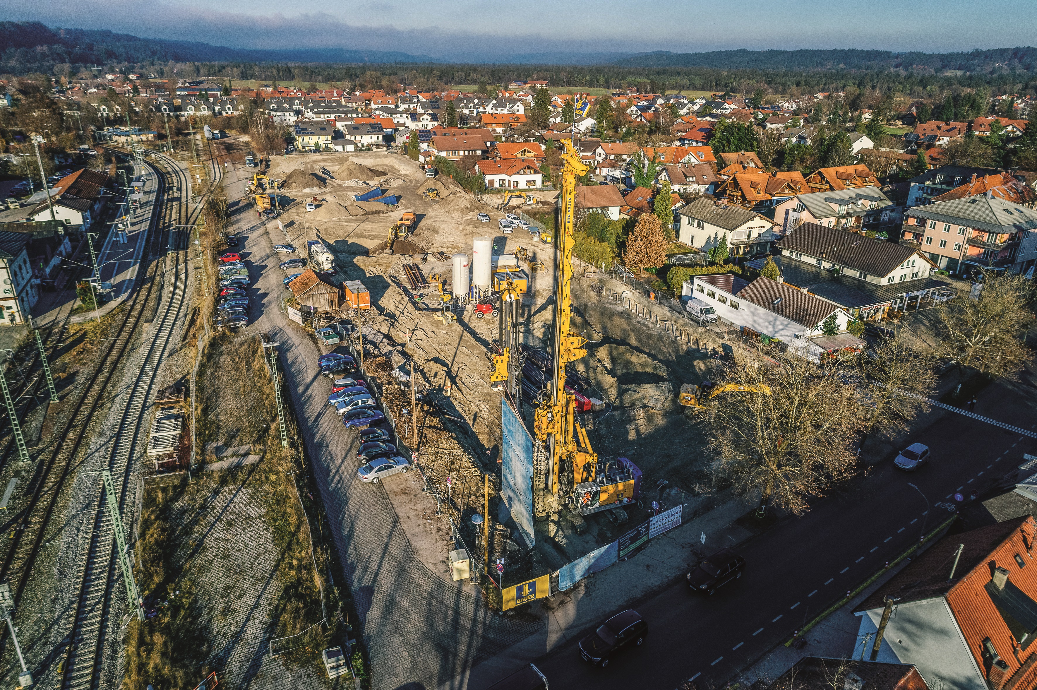 Bauer führt Spezialtiefbauarbeiten für Loisach Quartier in Wolfratshausen aus © BAUER Group