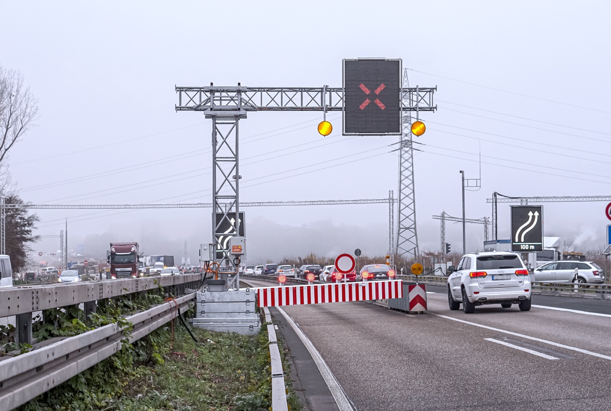 Salzbachtalbruecke SPERRVERMERK