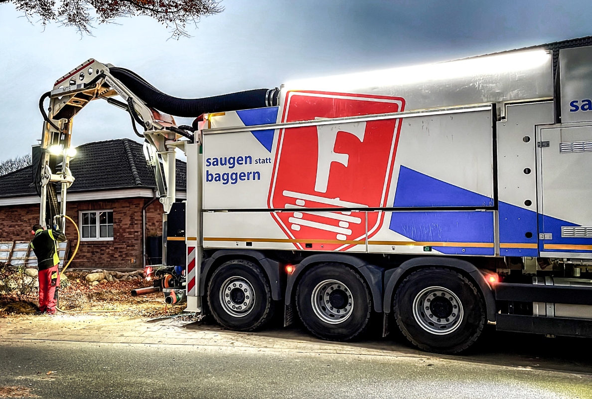 Vielseitig einsetzbar: Der Dino12 Saugbagger der MTS Mobile Tiefbau Saugsysteme GmbH. 