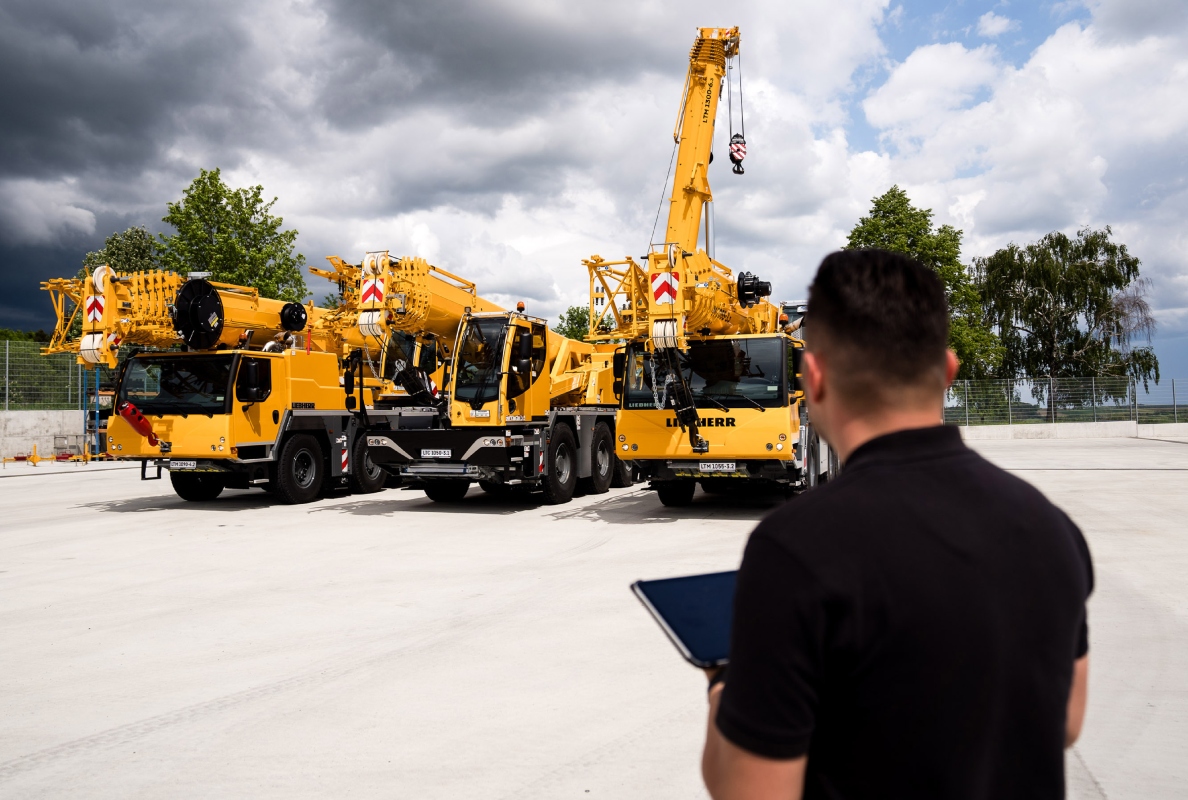 Noch benutzerfreundlicher: Mit der Crane Finder App den richtigen Kran finden.