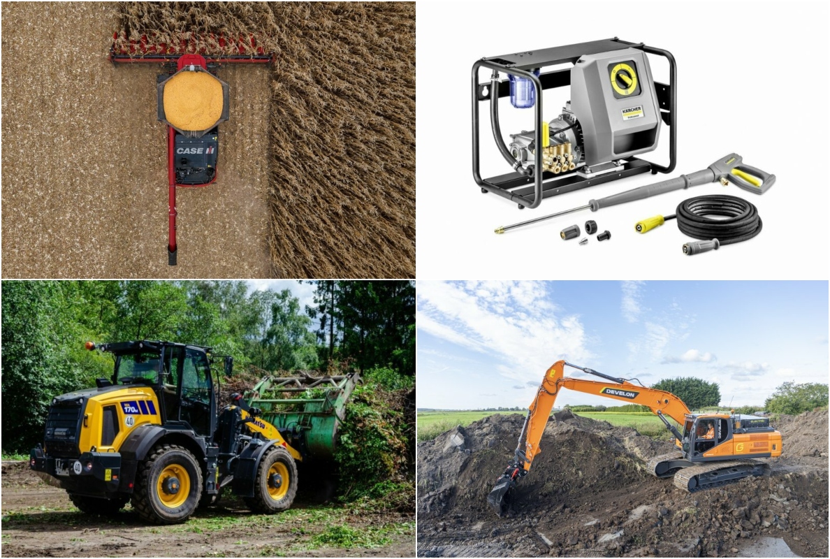 Produktneuheiten im Dezember (DEVELON Bagger, CASE IH Überschriften, Komatsu Lader und mehr)
