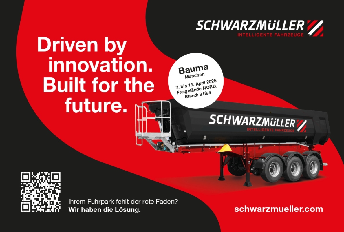 Schwarzmüller auf der BAUMA 2025: Driven by innovation. Built for the future