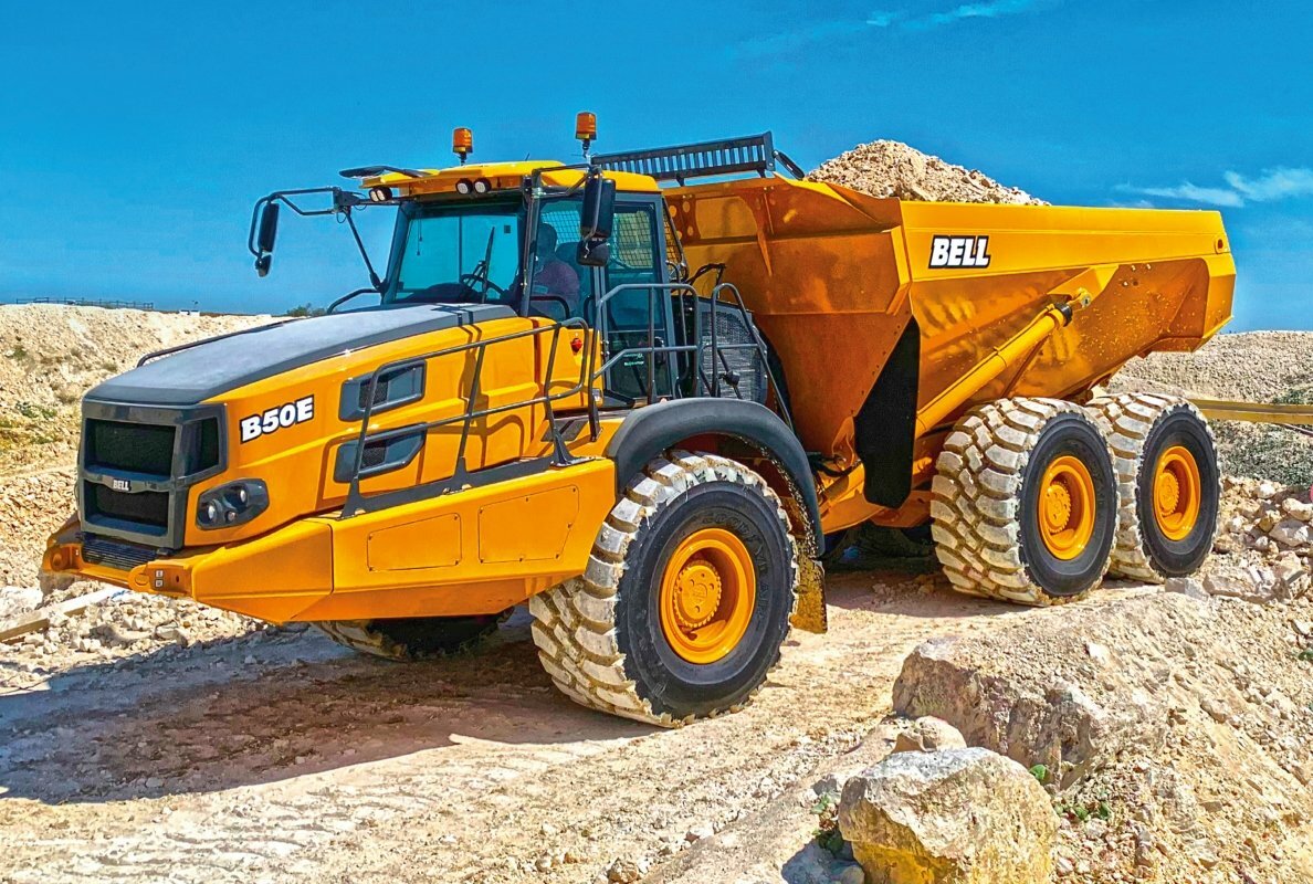 45,4 Tonnen Nutzlast machen den Bell B50E zu einer hochproduktiven Transportlösung.