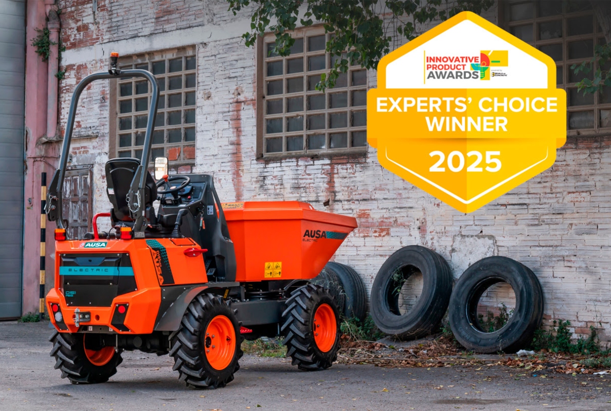 Der elektrische Muldenkipper AUSA D151AEG wurde als Gewinner des Expert`s Choice Awards