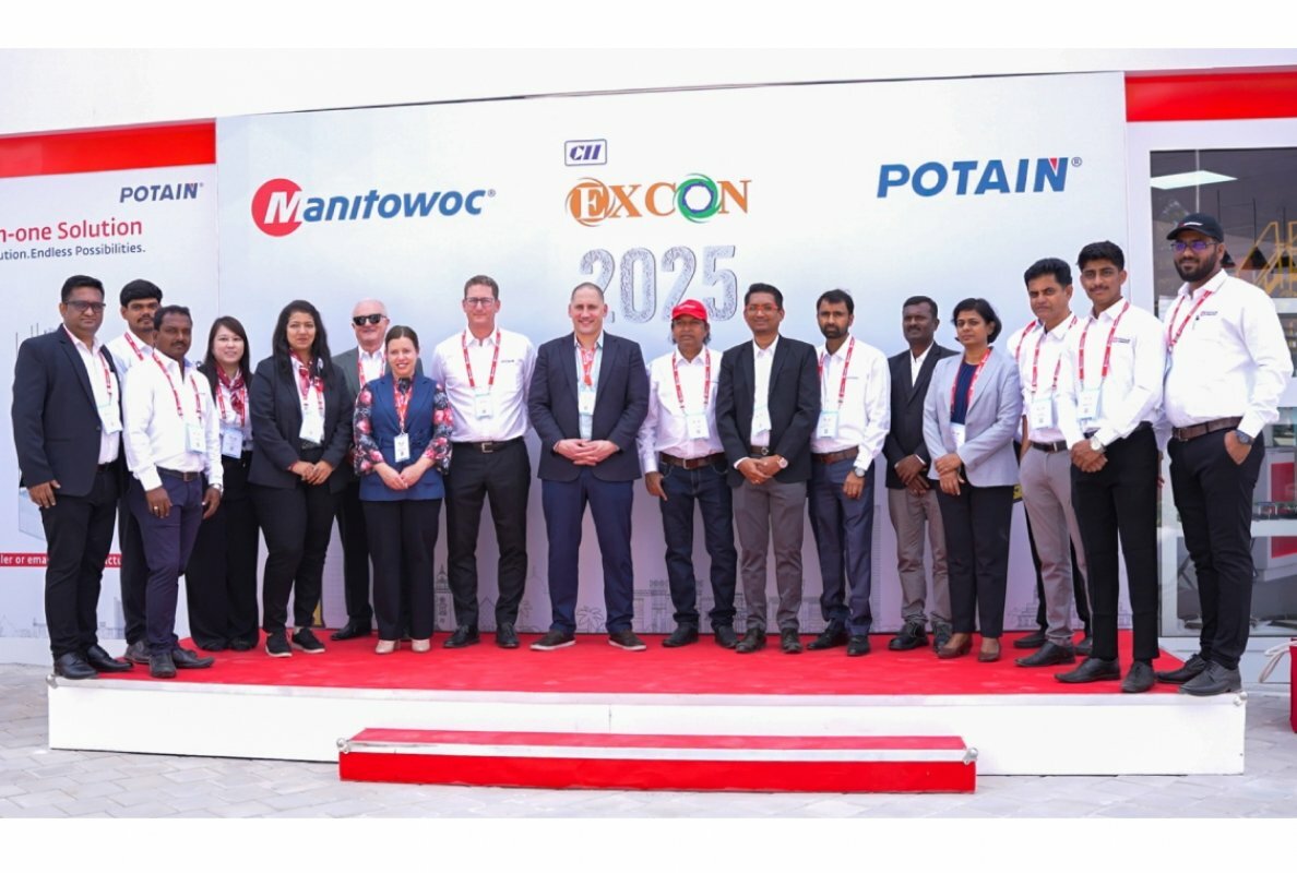Neuer Potain MCT 105 Topless-Turmdrehkran im Rampenlicht auf der EXCON 2025