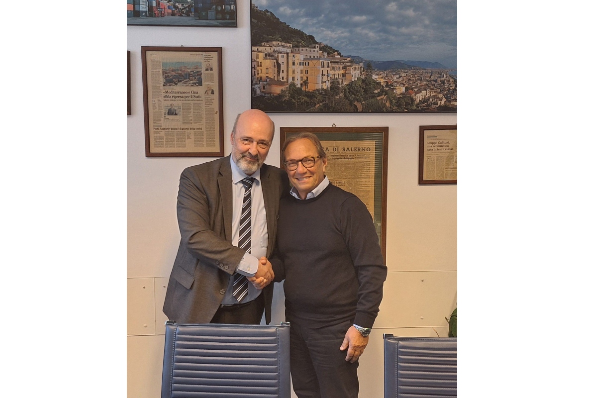 Nach Vertragsunterschrift (v.l.): Giuseppe Di Lisa und Agostino Gallozzi