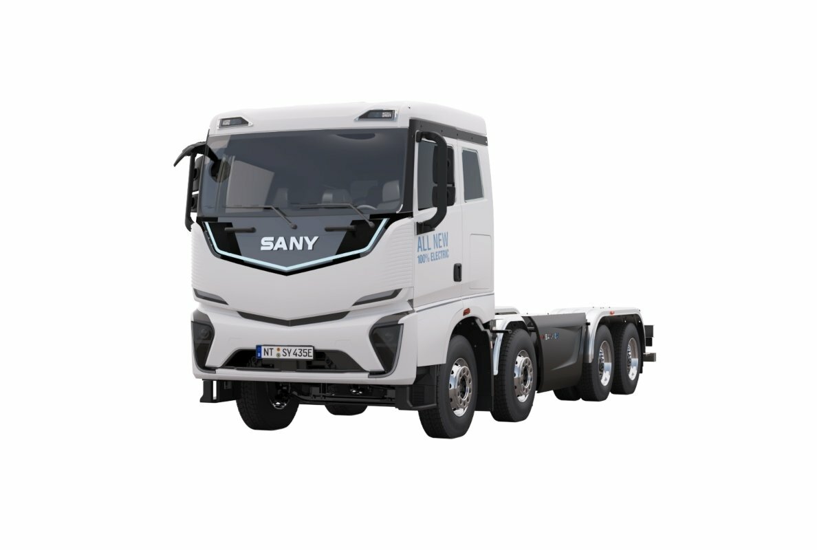 Effizienz trifft Flexibilität – emissionsfrei unterwegs mit dem SANY eTRUCK e435 8x4