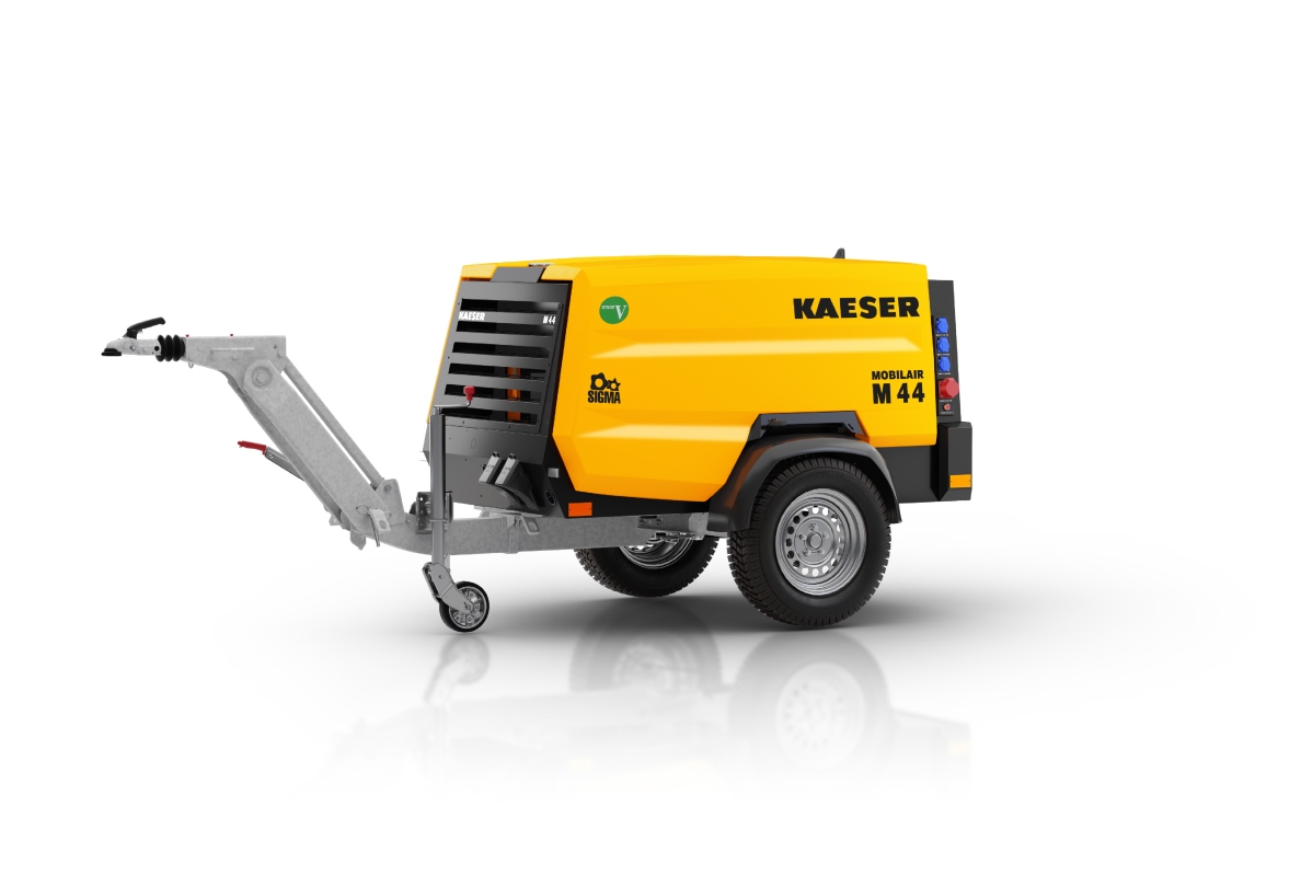 Der Mobilair M44 liefert nun dank 13kV-Generator auch Strom auf europäischen Baustellen. 