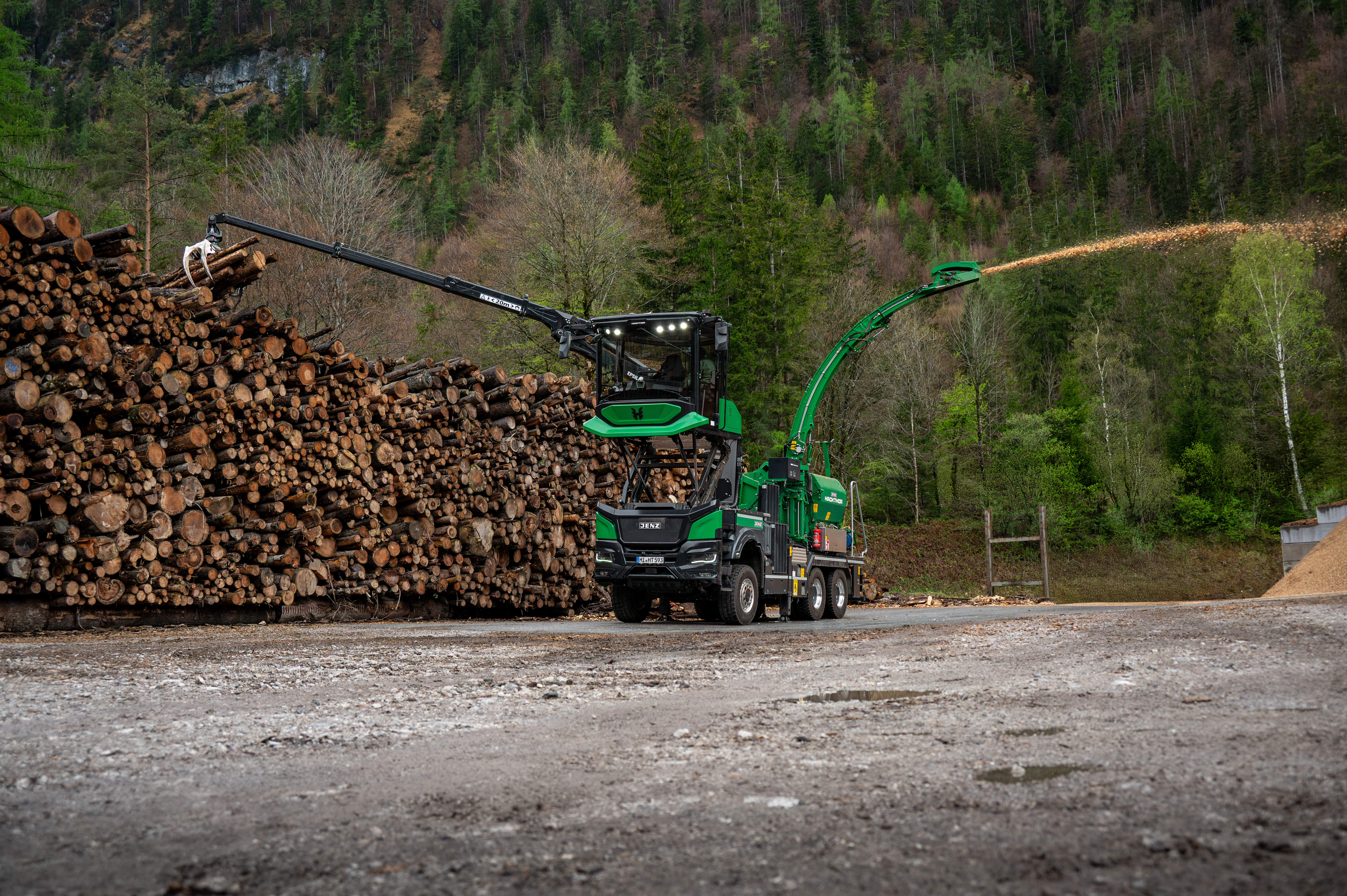 Abbildung 2: Arbeiten mit Hub- und Versatzfunktion auf bis zu 4,5m Augenhöhe
