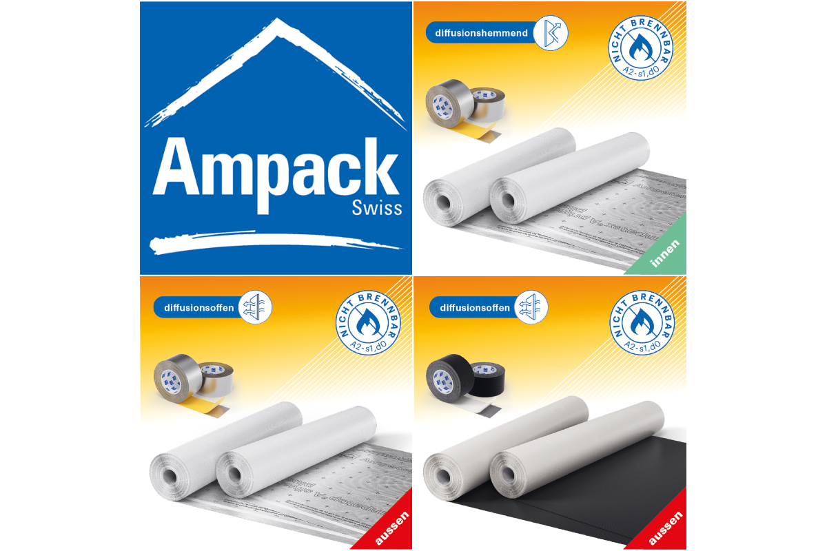 Ampack präsentiert nicht brennbare Bahnen für sicheren Holzbau ...