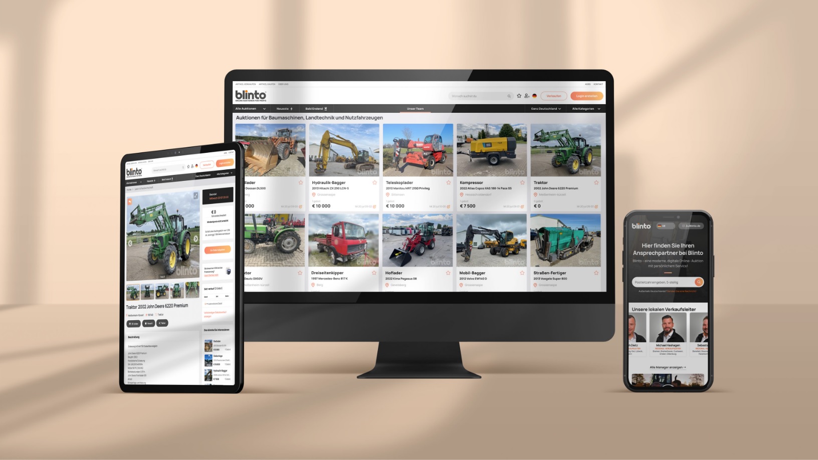 Blinto.de: Ihr Marktplatz für den Online-Handel gebrauchter Maschinen ist gestartet!