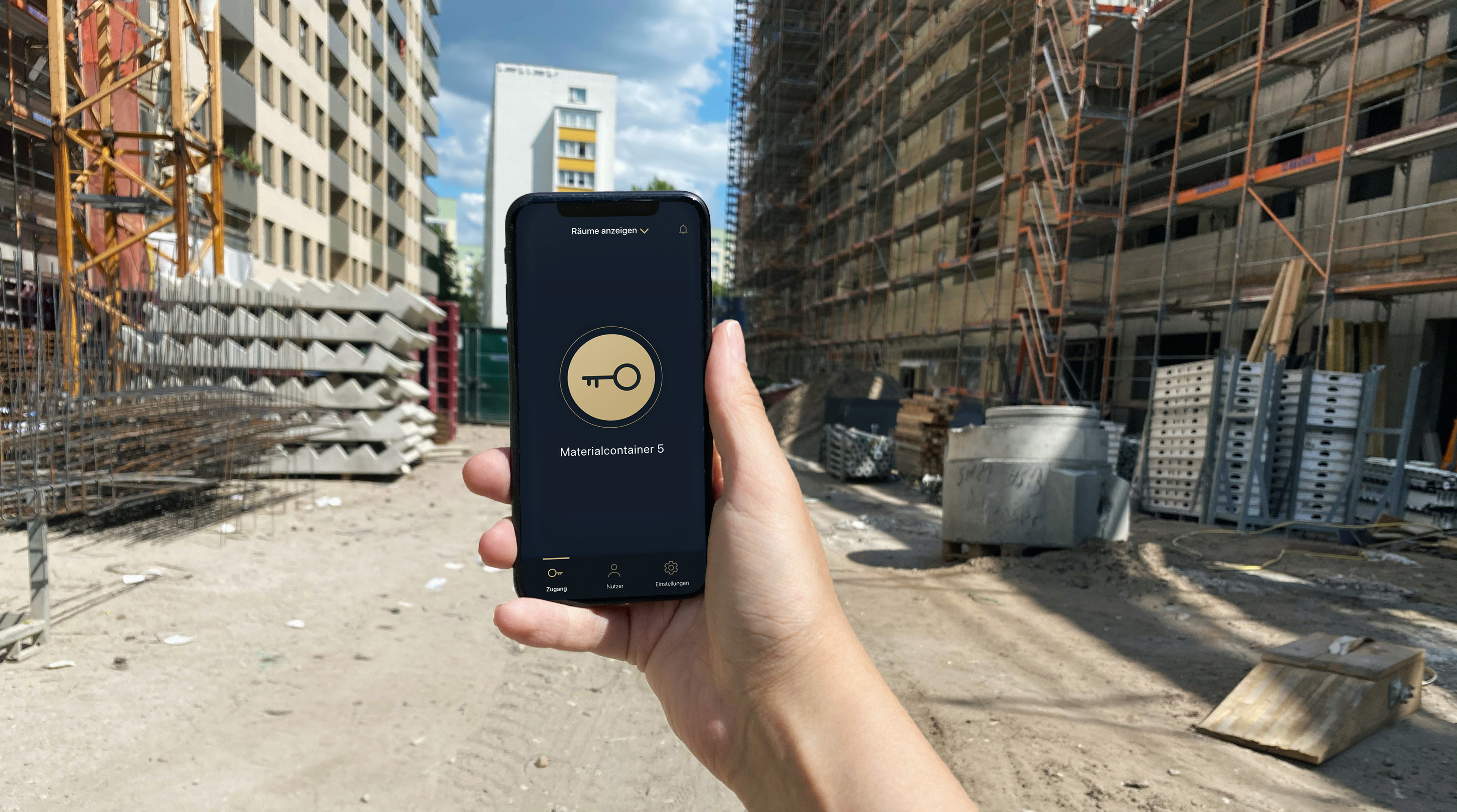 Die akii App - der mobile Schlüssel für die Baustelle
