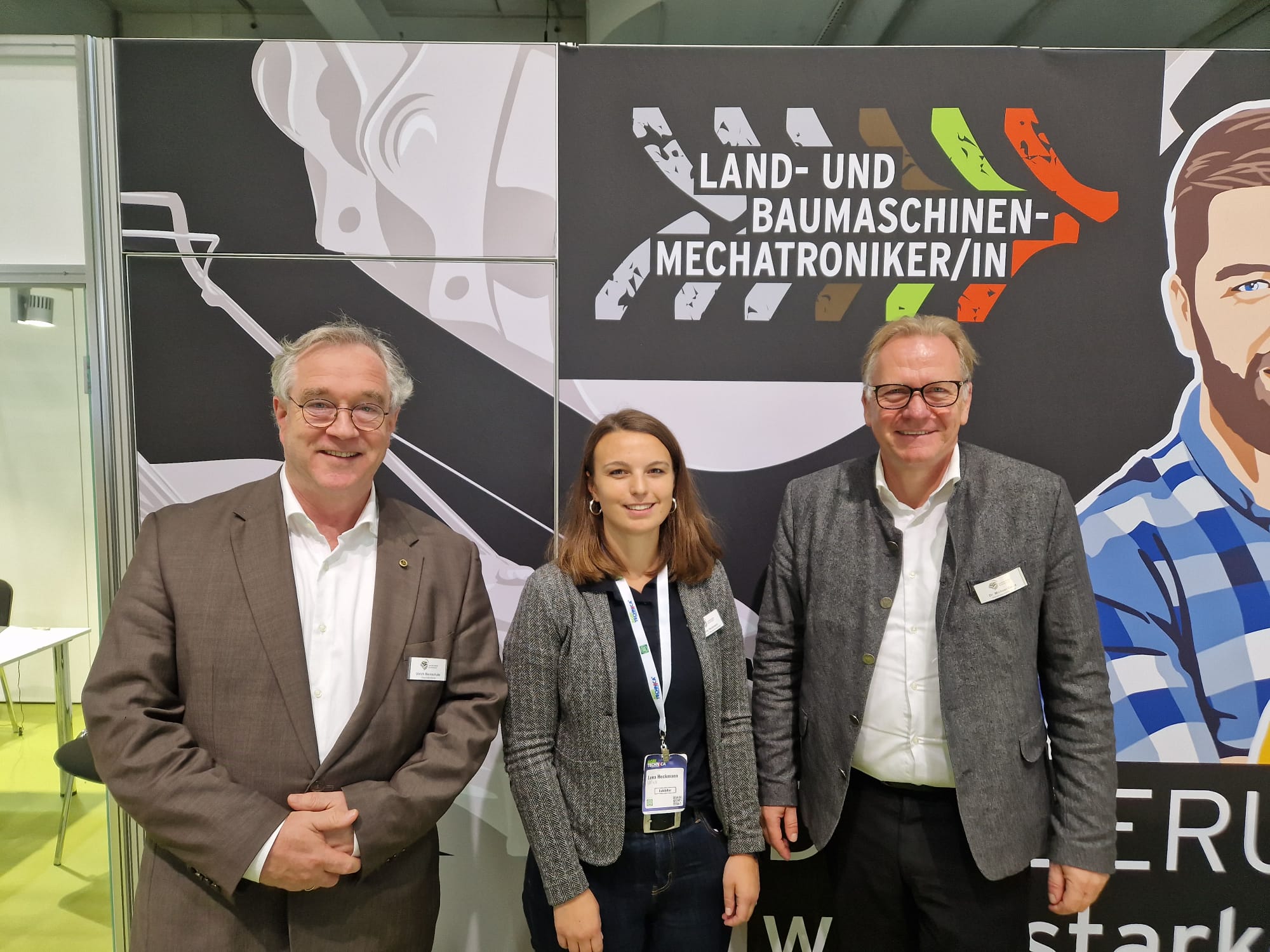 v.l.n.r.: Ulrich Beckshulte (CEO), Lena Heckmann (Presse- & Öffentlichkeitsarbeit) und Dr. Michael Oelck (Hauptgeschäftsführer).