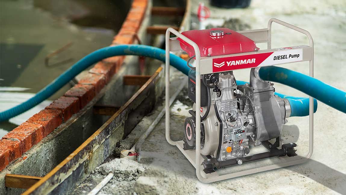 Yanmar bringt eine neue Serie Tragbarer Diesel-Wasserpumpen auf den Markt