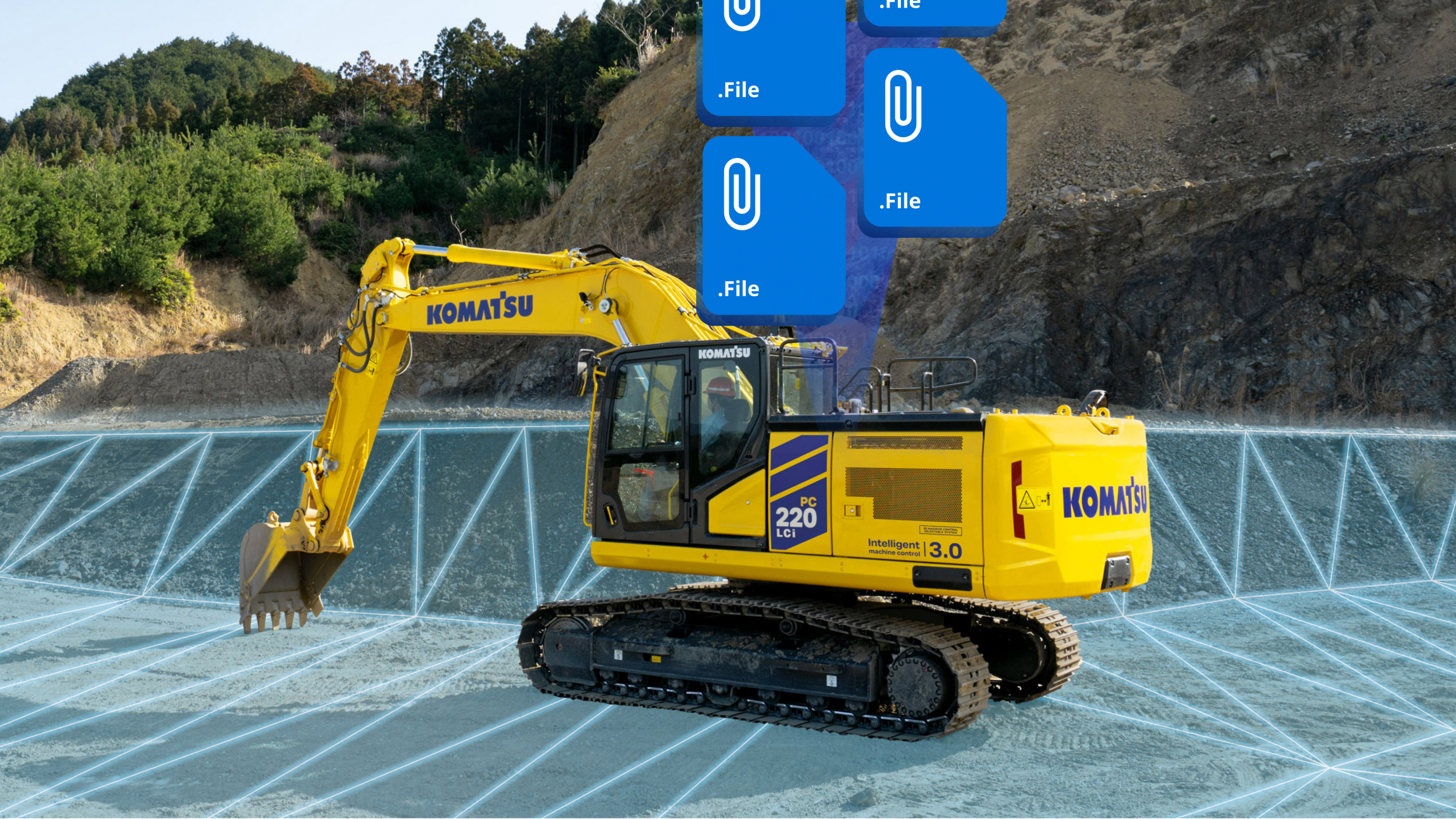  Smart Construction Remote wird Standardausrüstung für alle Maschinen mit Steuerungssystemen von Komatsu