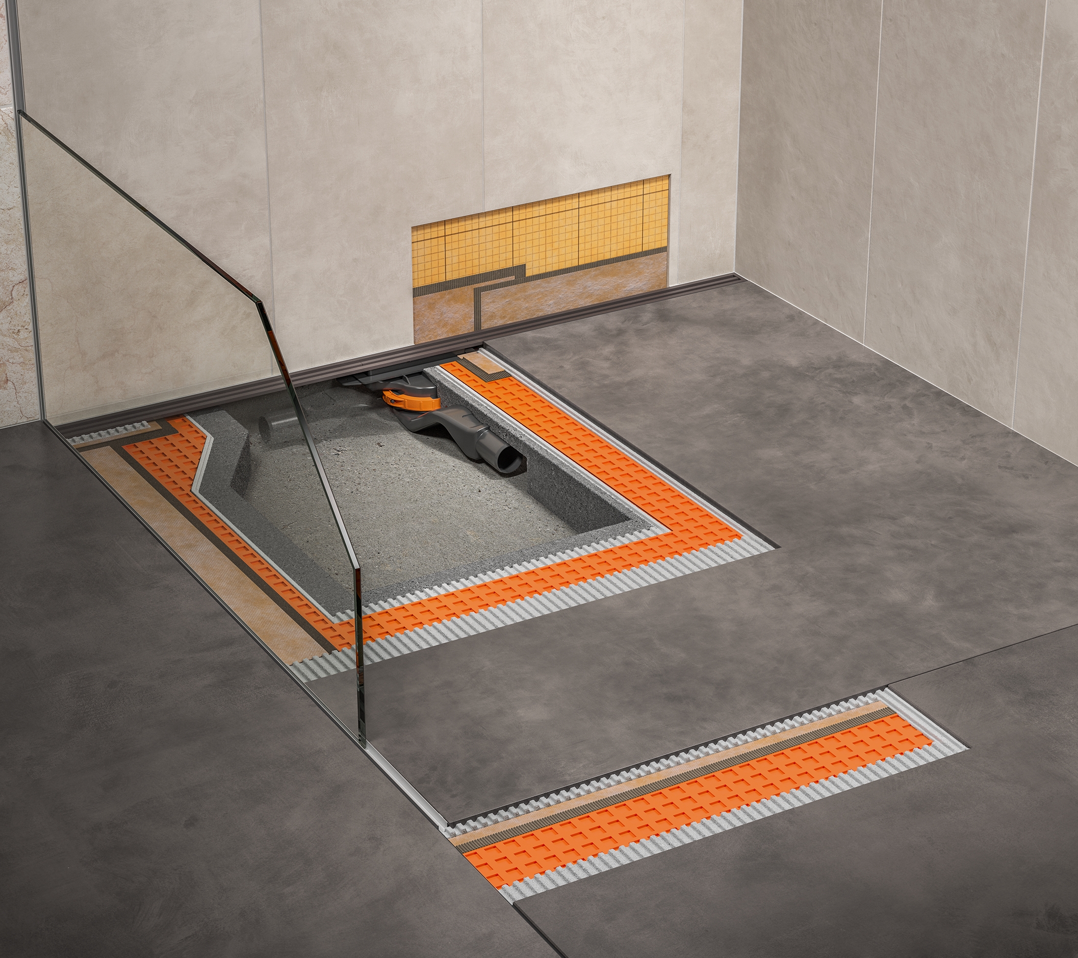 Schlüter-KERDI-LINE-VARIO ist ein intelligentes Komplettsystem für den Bau eleganter und flexibler bodengleicher Duschen.