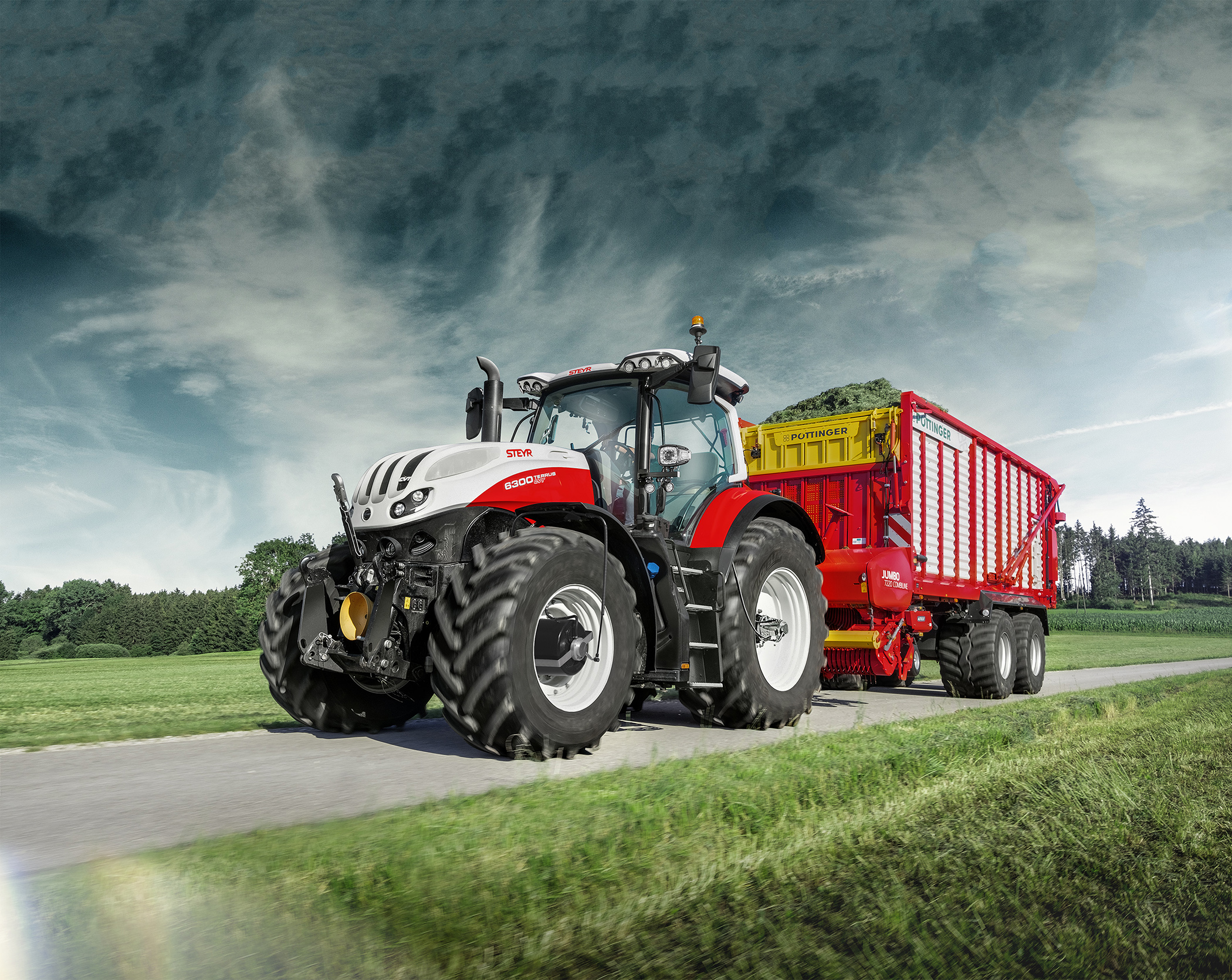 Steyr®-Traktoren jetzt mit zentraler Reifendruckregelung