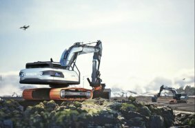 Hitachi Construction Machinery Europe stellt auf der Bauma 2025 das Baggerkonzept LANDCROS One vor