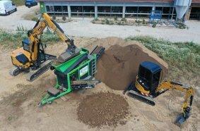 Bei Landfried wird das Sieben des Bodens in einem eigenen Unternehmensbereich – der Siebtechnik – abgewickelt.
