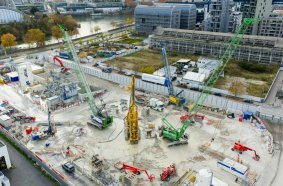 In Gennevilliers bearbeiten die Teams von NGE Fondations zwei Spezialtiefbaustellen gleichzeitig.