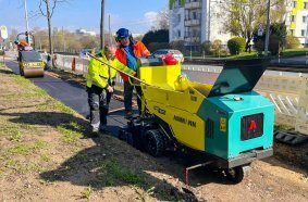 Mit dem Ammann Minifertiger ABG 1570 lassen sich spielend leicht Rad- und Fußwege asphaltieren.