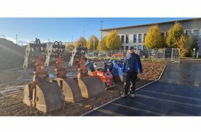 Jürgen Schäfer hat immer alles auf der Baustelle was man brauchen könnte.