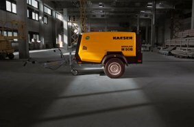 E-Power aus dem Akku: Die Studie M50B öffnet das Tor zur Zukunft von Baukompressoren.