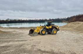 Der Komatsu Radlader WA380 erweist sich als zuverlässig und uneingeschränkt einsatzfähig.