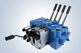 Mit der modularen Ventilplattform RM Global von Bosch Rexroth lassen sich Load-Sensing-Wegeventile für mittelschwere Off-Highway-Maschinen flexibel sowie energie- und kosteneffizient realisieren.