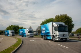 Startschuss für die eActros-Roadshow: quer durch Europa mit vollelektrischen Lkw