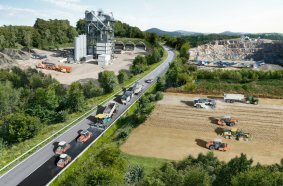 Starker Partner: Mit einem umfassenden Angebot an Maschinen, Anlagen und Technologielösungen deckt die Wirtgen Group die gesamte Prozesskette im Straßenbau ab.