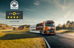 Renault Trucks T überzeugt erneut mit 4 Sternen im Euro NCAP-Test und erhält CitySafe Label
