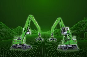 Die neuen batteriegestützten Elektromaschinen der SENNEBOGEN G-Serie, 824 G Electro Battery und 826 G Electro Battery, ermöglichen den CO2-emissionsfreien Recyclingumschlag und können flexibel mit 1 bis 4 Akkupacks ausgestattet werden.