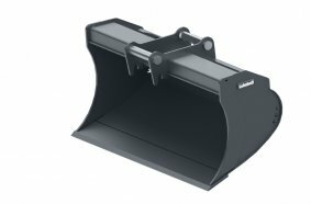 Die kompakte Variante des MG3 hat eine Schnittbreite von 1000 mm. Wie bei allen Löffeln der MG Serie sind auch beim MG 3 die Messer aus robustem HB 500-Stahl. Zum ersten mal zeigt Lehnhoff mit dem MG3 die neue schwarzgraue Standardfarbe (RAL 7021) in der die Anbaugeräte geliefert werden.