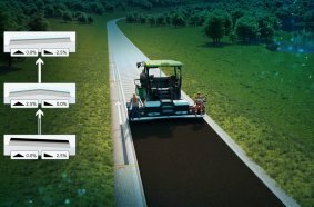 Optimale Übergänge: Grade Assist automatisiert den Einbau von Dach- und Querprofilen und ergänzt die bestehende Nivellierautomatik Auto Grade Plus.