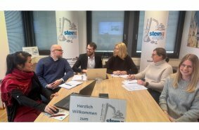 Das steinexpo-Team der ausführenden Geoplan GmbH gemeinsam bei der Kickoff-Videokonferenz für erste Details zur 12. Auflage der beliebten Demonstrationsmesse.