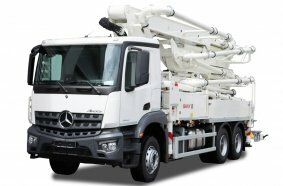 Putzmeister präsentiert gemeinsam mit SANY auf der bauma 2025 die neue Autobetonpumpe SY32 Z5-160