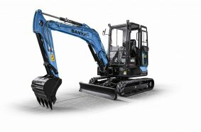 Der neue Elektrobagger im Minibaggersegment SANY SY35E