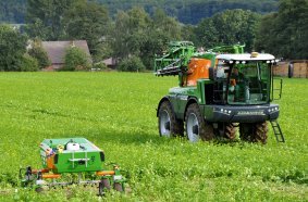 Auf Basis innovativer Agrartechnologie erforscht das Projekt Agri-Gaia den Einsatz von KI in der Landwirtschaft. Copyright: Hochschule Osnabrück
