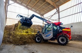 Ein Highlight auf dem Manitou Stand ist der MLT 625 e, der nun auch in der D/A/CH-Region verfügbar ist.