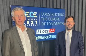 CECE-Präsident Niklas Nillroth (links) und CECE Generalsekretär Riccardo Viaggi (rechts) auf dem virtuellen CECE-Gipfel 2021