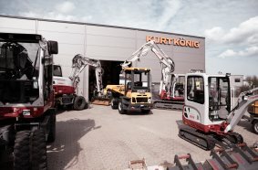 Kurt König Baumaschinen GmbH steht bereits seit der Gründung 1932 als starker Partner für Bau und Handwerk.