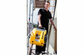 Druckluft to go für die Baustelle: der handliche, robuste, drehzahlgeregelte und leistungsstarke Handwerkerkompressor i.Comp.