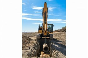 Bagger Cat® 340 mit Verstellauslegeroption (VAB)