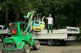 TRIGENIUS beim Entladen