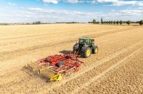Ganzflächiger Schnitt bei geringer Arbeitstiefe